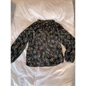 Flower pattern blouse